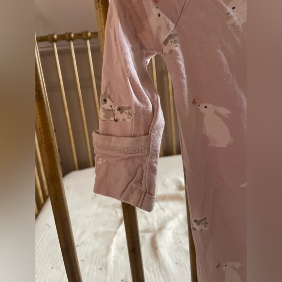 Kyte Baby Zipper PJ Easter Aloe Chick (green chicks)&Blush Rabbit (pink bunnies) - Picture 10 of 15